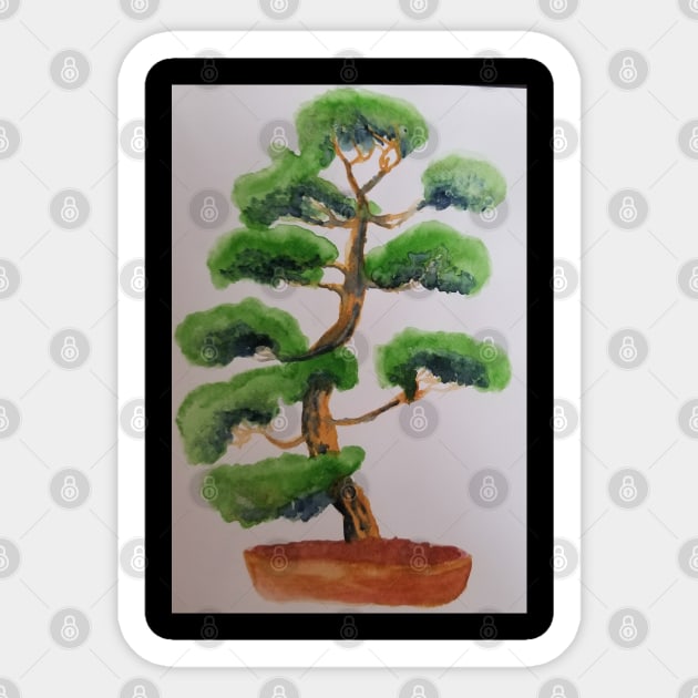 Bonsai Sticker by teenamarie23art